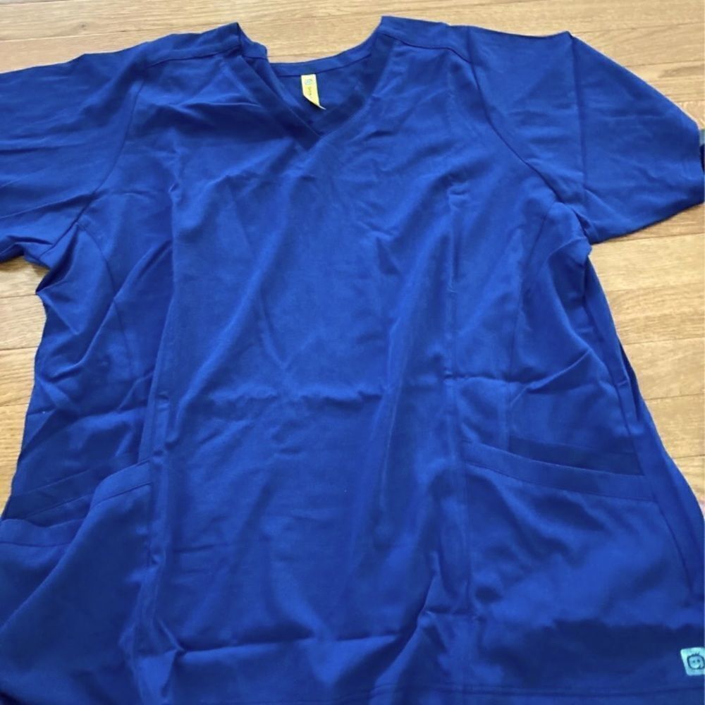 Wonderwink Scrub Top Navy Blue Unisex Men’s Women’s
